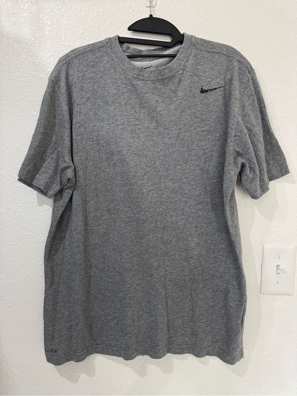 Nike Heather Gray Short Sleeve Dri-FIT Tee